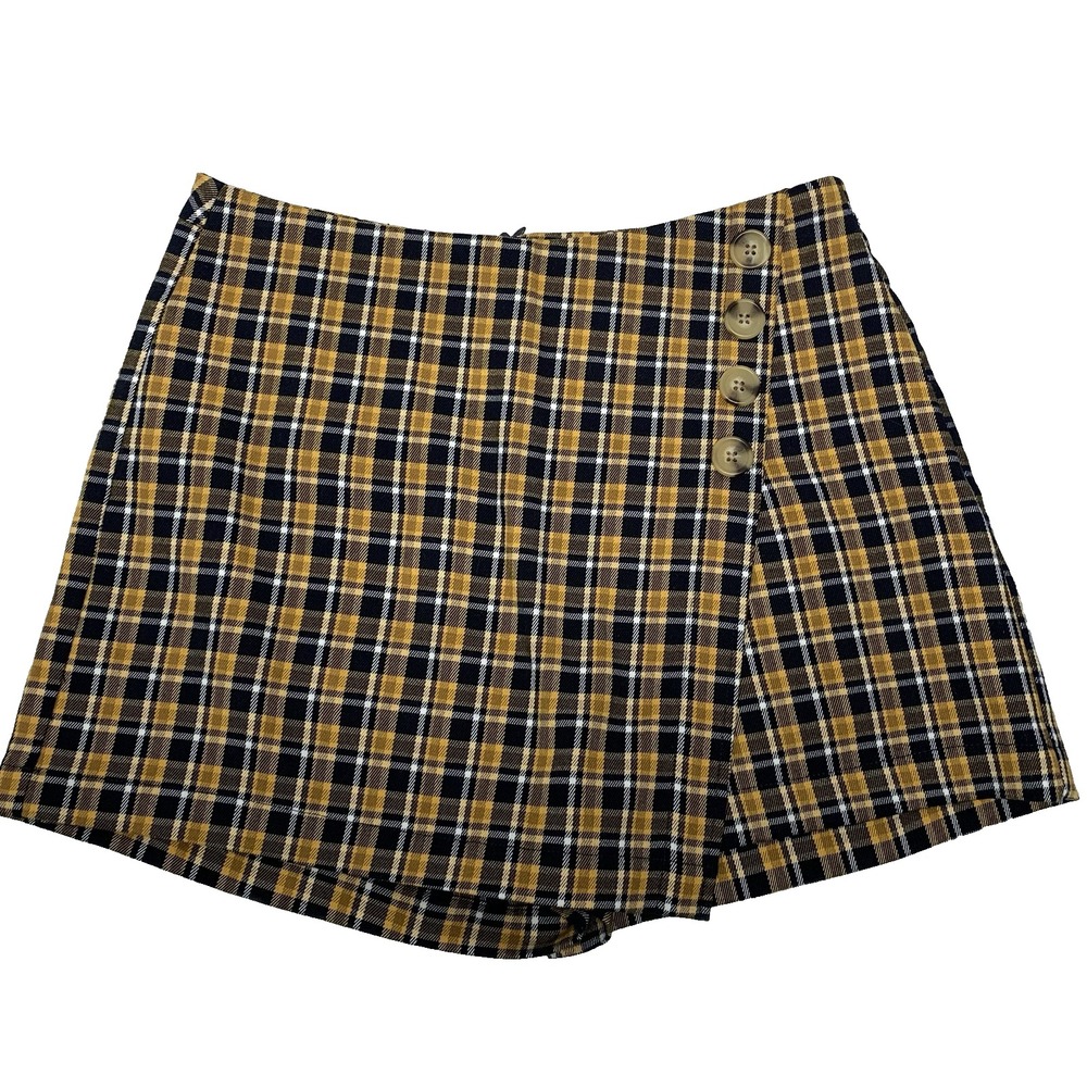 Aeropostale Plaid Y2K Mini Skort Skirt Medium Retro Preppy School Travel Beach